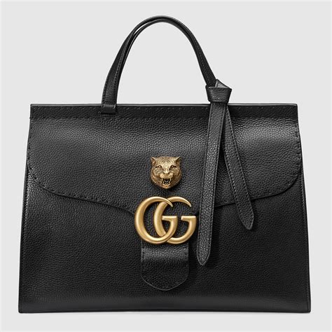 gucci marmont leather top handle tote saks fifth|Shop Gucci GG Marmont Mini Bag .